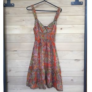 Free People pink/orange "paisley" dress!